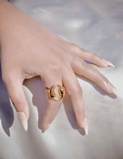 18K Aurora Twist promise ring for her in Canada