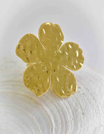 jasmine bloom floral unique engagement ring styled on shell