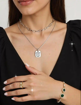 Gold Button Pendant Necklace – Canadian Jewelry