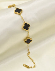 Everbloom Dual Clover Golden Charm Bracelet for Women Canad