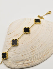 Everbloom Dual Clover Golden Charm Bracelet for Women Canad