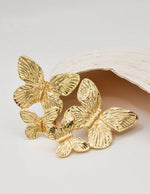 butterfly_earring_gold_finish_triple_wing_design_statement_jewellery