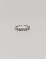 Biya Accessoires adjustable ring duo in silver finish