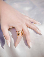 Aurora Borealis Halo Resizable Ring For Female  jewelry Biya Accessoires