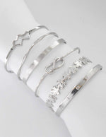 Forever Engraved Classic Bangle Set For Female  jewelry Biya Accessoires