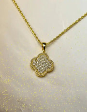 Double-sided pendant necklace styled for daily wear