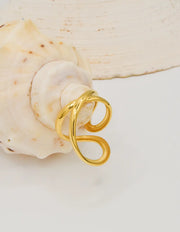 Golden Infinity Pinky Ring – Minimalist Montreal Jewellery