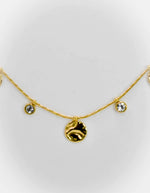 Golden Coin Charm Necklace For Female  jewelry Biya Accessoires