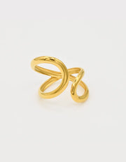 Golden Infinity Pinky Ring – Minimalist Montreal Jewellery