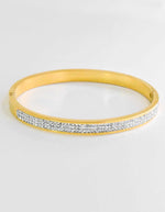 Silver Spark Golden Luxe Bangle For Female  jewelry Biya Accessoires