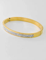 Silver Spark Golden Luxe Bangle For Female  jewelry Biya Accessoires