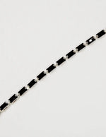 closeup_black_and_silver_rectangular_link_bracelet_fashion_jewelry_canada