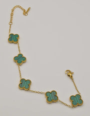 goden_chain_green_clover_bracelet_fashion_jewelry_canada_gift_for_her