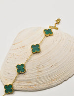 green_clover_charm_bracelet_goden_chain_canadian_fashion_accessories