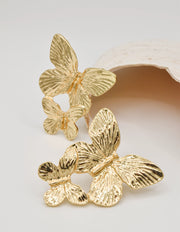 butterfly_earring_gold_textured_wings_fashion_statement_canadian_jewellery