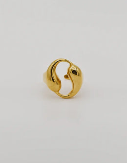 Gold yin bloom adjustable ring perfect gift for her Canada