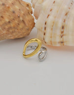 infinity_duo_goden_and_silver_open_ring chic golden and silver open ring for women montreal jewelry