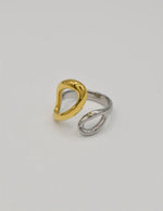 infinity_duo_goden_and_silver_open_ring delicate adjustable infinity design ring canada fashion jewelry