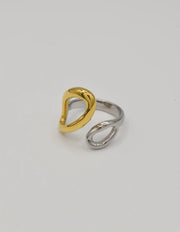 infinity_duo_goden_and_silver_open_ring delicate adjustable infinity design ring canada fashion jewelry