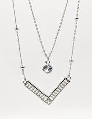 crystal charm initial necklace montreal canada minimalist jewellery