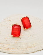 red_gemstone_stud_earrings_gold_frame_tiktok_viral_jewellery_canada