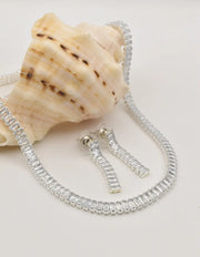 radiant elegance silver set necklace and earrings montreal minimalist jewelry gift for her jewelry