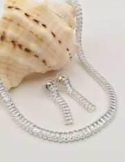 radiant elegance silver necklace set dainty bridal jewelry montreal asian jewelry store trending gift for her jewelry canada