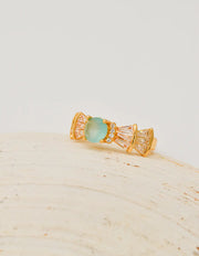 sea_mist_adjustable_ring_laid_flat_view – montreal minimalist jewelry adjustable ring flat lay with aqua gemstone