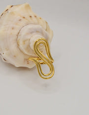 serpentine_glow_golden_open_ring unique wave design golden plated ring gift for her montreal canada