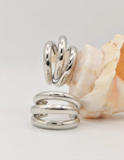 modern silver huggies earrings canada trending minimalist jewellery gift for her