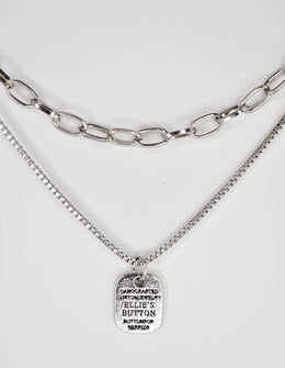 Elegant Button Necklace Gift for Her

