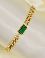elegant_golden_chain_bracelet_with_green_gemstone_for_women_canada