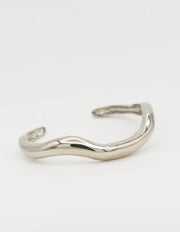 silver Trendy clean girl jewelry 2025 bangle